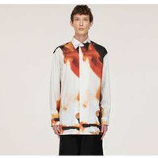 Y-3 trøje med gennemgående print - Core White / Multicolor - S