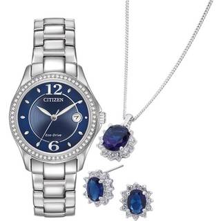 Citizen FE1140-86LSET Necklace, Earrings And Watch Gift Set - W9158