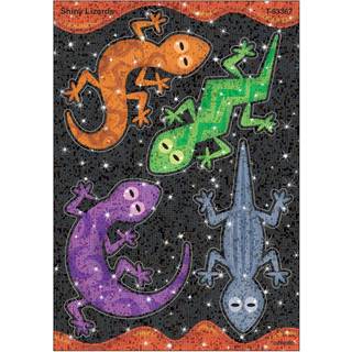 Trend Enterprises Inc. Shiny Lizards Store Sparkle Stickers 8 stk. - Glitrende gekkoer!