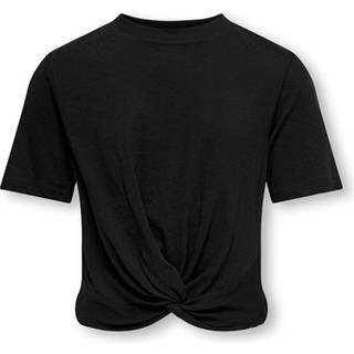 Kids Only T-shirt Sort Med Twistdetalje - Str. 7-8y 122/128cm