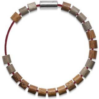 Black Sun COCONUTS BEACH, SAMOA rød nylon og perler m. sølvlås