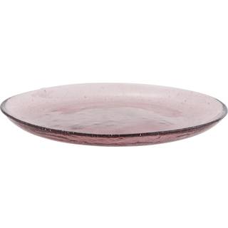 Madam Stoltz Frokosttallerken Ø20 Cm Syrenfarvet - Middagstallerkner Glas Lilla - PZ03PSP