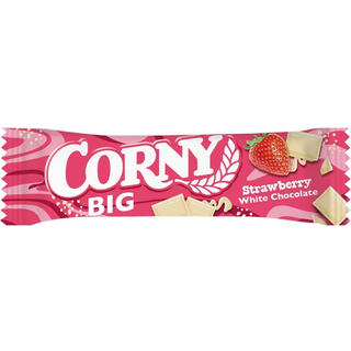 Corny Big Jordbær - Hvid 40 g.