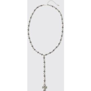 Mens Silver Cross Necklace