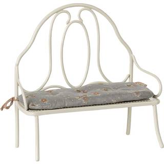 Maileg Miniature Vintage bænk - Råhvid