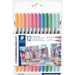 Staedtler duo tusser 12 stk. - pastel (På lager i butik)