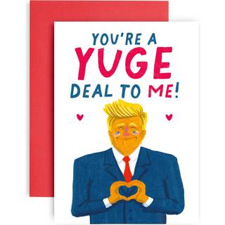Huxters jubilæum Valentines Trump Card - Du er en enorm aftale for mig - Sjov romantisk gave til mandskone kæreste kæreste perfekt til kærlighed