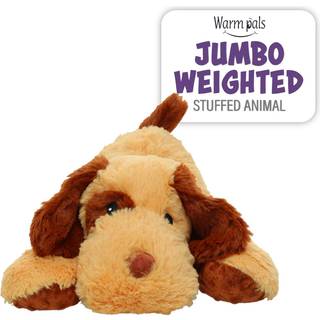 1i4 Group Jumbo Vægtede knus af varme venner - hund - 4 kg - Hyggeligt mikrobølgebæreligt lavendel duftende plys legetøj - udstoppet dyr - beroli