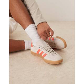 adidas Gazelle indendørssko - Beige / Lucid Red / Cloud White - 48