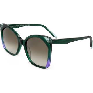 Silvian Heach Cora Sun 20106 56 Solbriller Kvinder Grøn - Shiny Dark Green Purple Laminate - 56mm