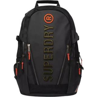 Superdry Superdry Black 100% Cotton Tarp Emb Rucksack