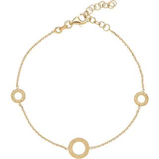 Lund Copenhagen armbånd i forgyldt med cirkler