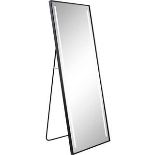 Påklædningsspejl Home ESPRIT Sort Aluminium 60 x 0,5 x 165 cm