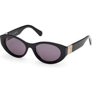 MAX&Co Kvinde MO0123 01A Solbriller Acetat Sort Røg Rund Normal