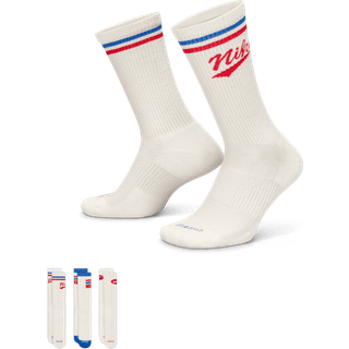 Nike Everyday Plus Crew Socks 3-Pack Str. XL 46-50 Hvid Unisex