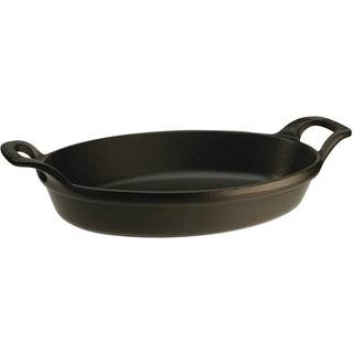 La Cocotte Ovalt ovnfast fad 24cm. 1 liter, sort