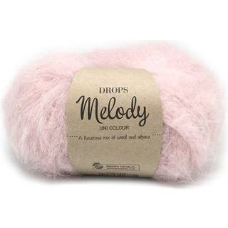 DROPS Melody 06 Støvet rosa (Uni Colour) Indhold: 71% Alpaca, 25% Uld, 4% Polyamid Garngruppe: D (12 - 15 masker) / 12 ply / chunky Vægt/længde: 50 g = ca. 140 meter Anbefalede pinde: 8 mm Strikkefasthed: 10 x 10 cm = 12 m x 14 p Håndvask, max 30°C / Tørres fladt / Kan filtes.