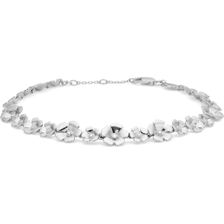 Mads Z. FLEUR armbånd, sølv m. hvid topas