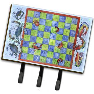 """" Caroline's Treasures 8196TH68 CRAB og Rejerkontraktplader eller nøgleholder Large Multicolor """"