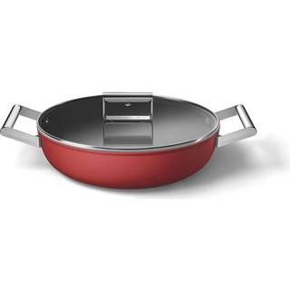 Smeg Sautépande 28 Cm - Traktørpander & Sauterpander Aluminium Rød - CKFD2811RDM