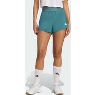 Hyperglam vævede shorts - Preloved Teal / White - XL