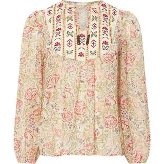 M & Co M & Co Pink Long Sleeve Boho Blouse