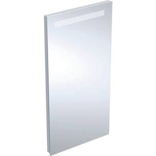 Geberit Renova Compact spejl med lys: B=40cm, H=80cm, Aluminium anodiseret