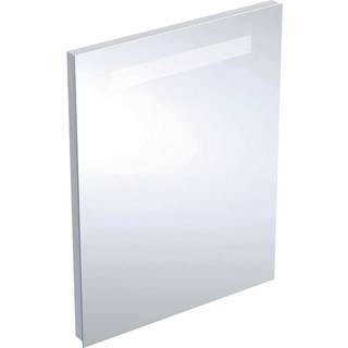 Geberit Renova Compact spejl med lys: B=50cm, H=65cm, Aluminium anodiseret
