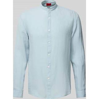 HUGO Herren Hemd blau Slim Fit