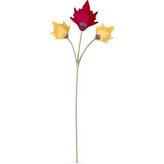 Swarovski Garden Tales Autumn Leaves Figur Golden-Yellow and Red Swarovski Crystals og b?rstede Champagne Gold Tone-Finish STEM Del af Swarovski