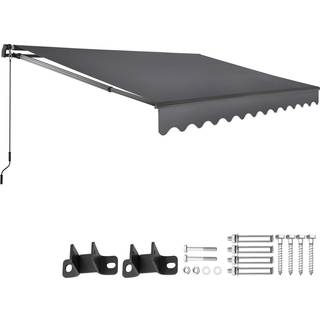 Markise Ornella med vægbeslag - 300 x 250 cm,mørkegrå