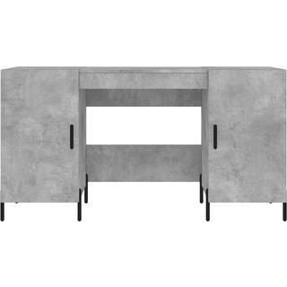 Skrivebord 140X50X75 Cm Konstrueret Træ - Betongrå