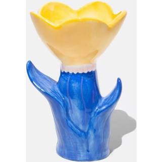 Bloom Vase, Blue/Yellow