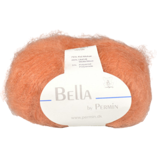 Bella Permin garn - Mohairgarn med uldgarn & polyamid - fv 883242 Kobber