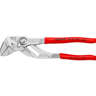 Knipex tang-/skruenøgle 180mm i ét værktøj, glatte kæber - 86 03 180