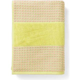 Juna Check Håndklæde 70x140 Cm Gult / - Håndklæder & Badelagner Økologisk Bomuld Rosa - 615083