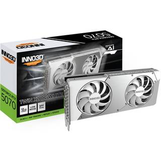 Inno3D GeForce RTX 5070 Twin X2 OC White - 12GB GDDR7 RAM - Grafikkort