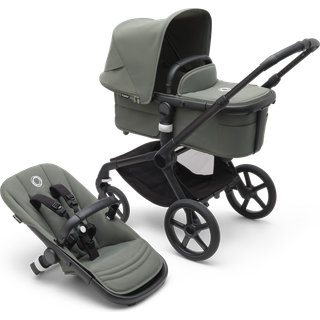 Bugaboo Fox 5 Complete Klapvogn Black/Forest Green Stroller      Unisex