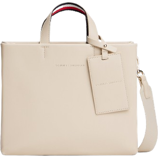Logo Luggage Tag Crossbody Shopper