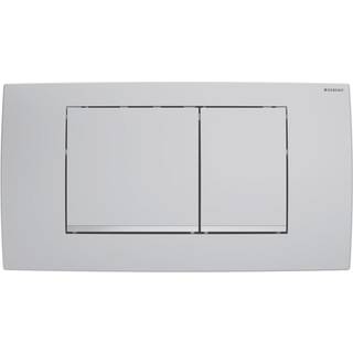 Geberit Twinline30 betjeningsplade til dobbeltskyl: Mat krom / Easy-to-clean-belagt