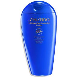 Shiseido Ultimate Sun Protector Lotion - 300 ml - Usynlig bredspektret SPF 60+ solcreme til ansigt og krop - Letv?gtsformel - Alle hudtyper - fri