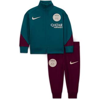 Maskinstrikket Paris Saint-Germain Strike Nike Dri-FIT-fodboldtracksuit til større børn - grøn