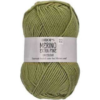 DROPS Merino Extra Fine Garn Unicolor Farve 18 Æble Grøn