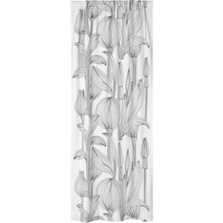 Marimekko Kukat Puhkeavat Gardin 135x245 Cm / Hvidt - Gardinlængder Bomuld Sort - 073918-190