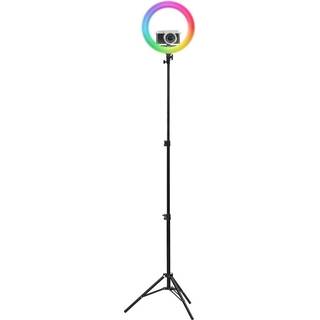 T&#39;NB Influence Pro 14" RGBWW LED Ring Light - inkl. Justerbar Tripod og Opbevaringstasker - Sort