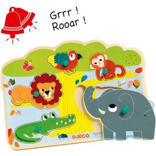 Djeco Lyd Puslespil Vilde Dyr