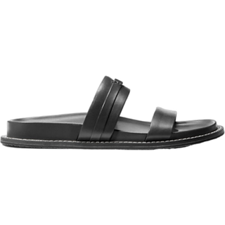 MK Mandy Leather Flat Sandal - Black - Michael Kors - EU 40