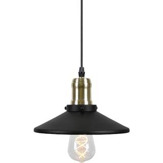 Globen Lighting Disc pendel lampe mini Matte black-brushed brass