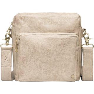 Enkel crossover taske i skind / 13606 - Soft Sand - Onesize