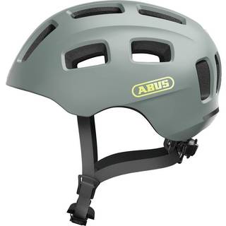 ABUS Hjelm Youn-I 2.0, Cool Grey M - In-mold teknologi, 180° LED-baglys, Zoom Ace Evo justeringssystem
